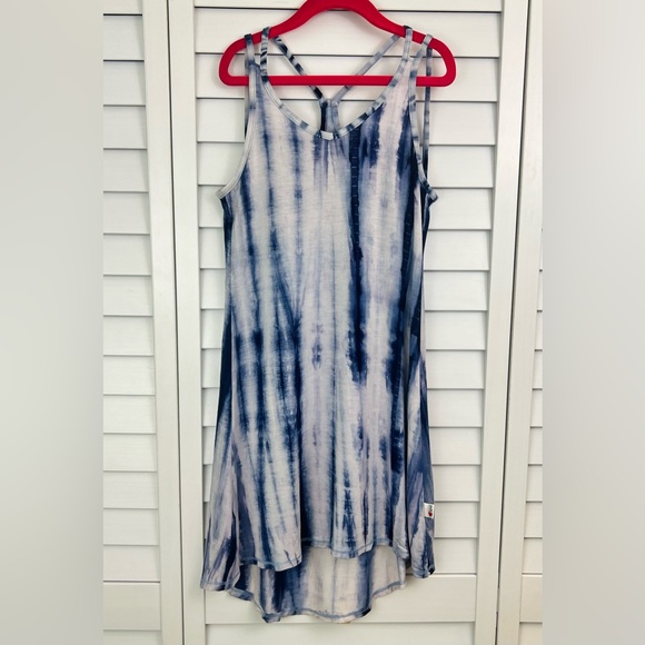 T2love Blue and White Tie-Dye Tank SZ: 8 Girls - Picture 1 of 3